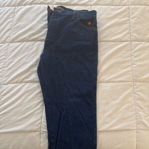 Wrangler Dark Blue Relaxed Fit Jeans